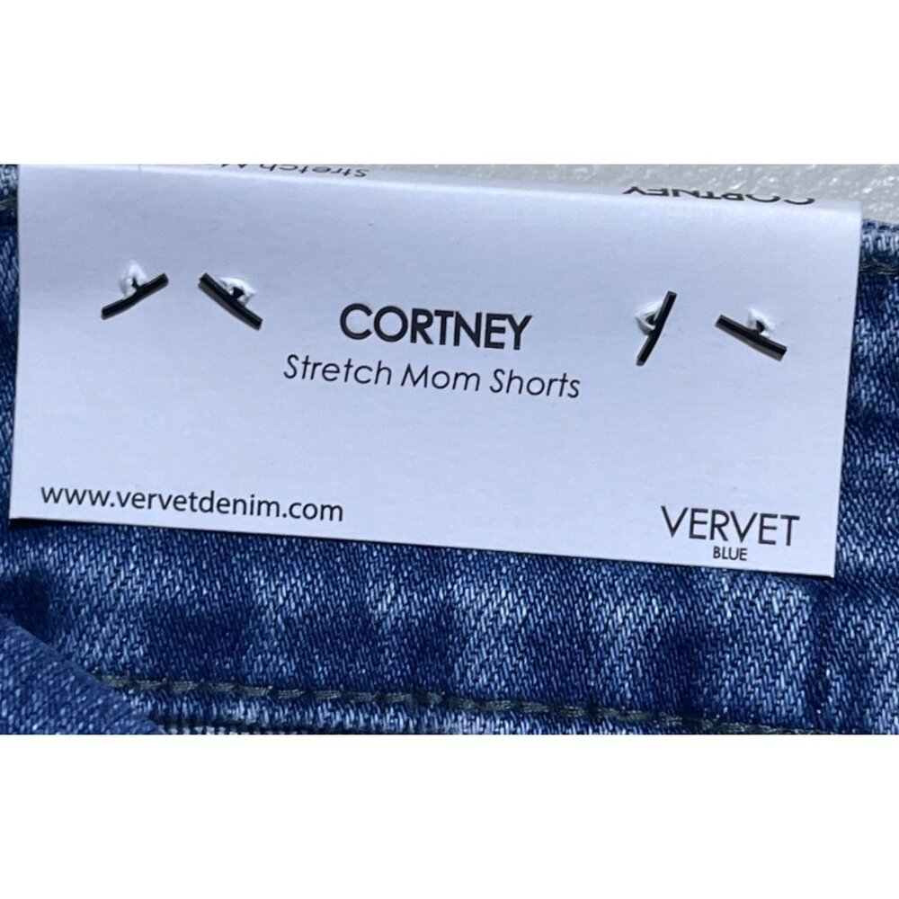 Vervet Blue Womens  Size 18W Cortney Stretch Mom Shorts - Picture 8 of 9